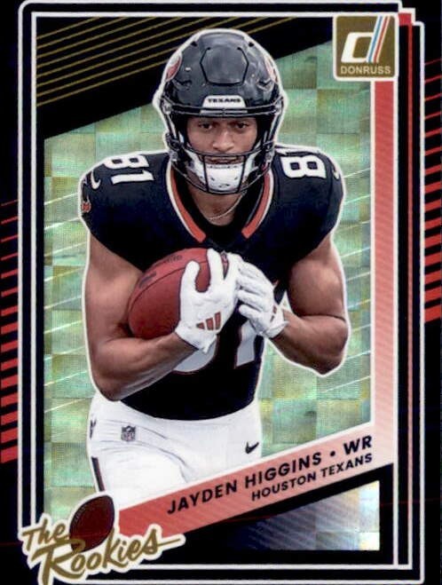 2025 Panini Donruss Jayden Higgins The Rookies Refractor #11 Houston Texans