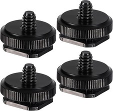 4 Pack 1/4 Inch Camera Adapter Screws for DSLR Tripods Flash Mount Accessories