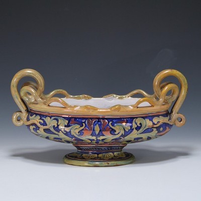 Gualdo Tadino Faience Renaissance Revival Centrepiece - Italy Early 20th. C.