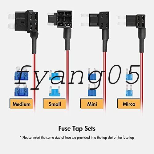 REDTIGER Dash Cam USB-C Double-4 Fuses Hardwire Kit For F7N,F7NP,F7NT,F7NS UK - Picture 3 of 6
