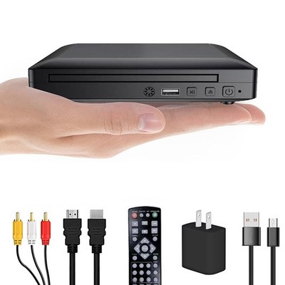 Mini HD DVD Player CD Players for Home DVD Players for TV w/ HDMI and RCA Cable 