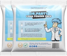 Foam Powder Pack of 2, Makes up to 240 Gallons of Foam Party Fun for Foam Machin