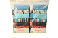 NIP Cat Jack Lot of 2 7 Pack Boxer Briefs Sz XL 14 Blue Red Cotton Underwear