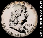 1961 Franklin Half Dollar- Silver- Choice Gem Proof  Luster #J2763