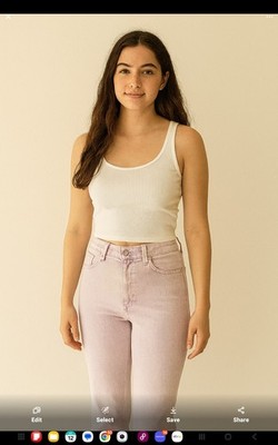 NWT 7 FOR ALL MANKIND Lavender/Pink Jeans, Front And Back Pockets. Original $198