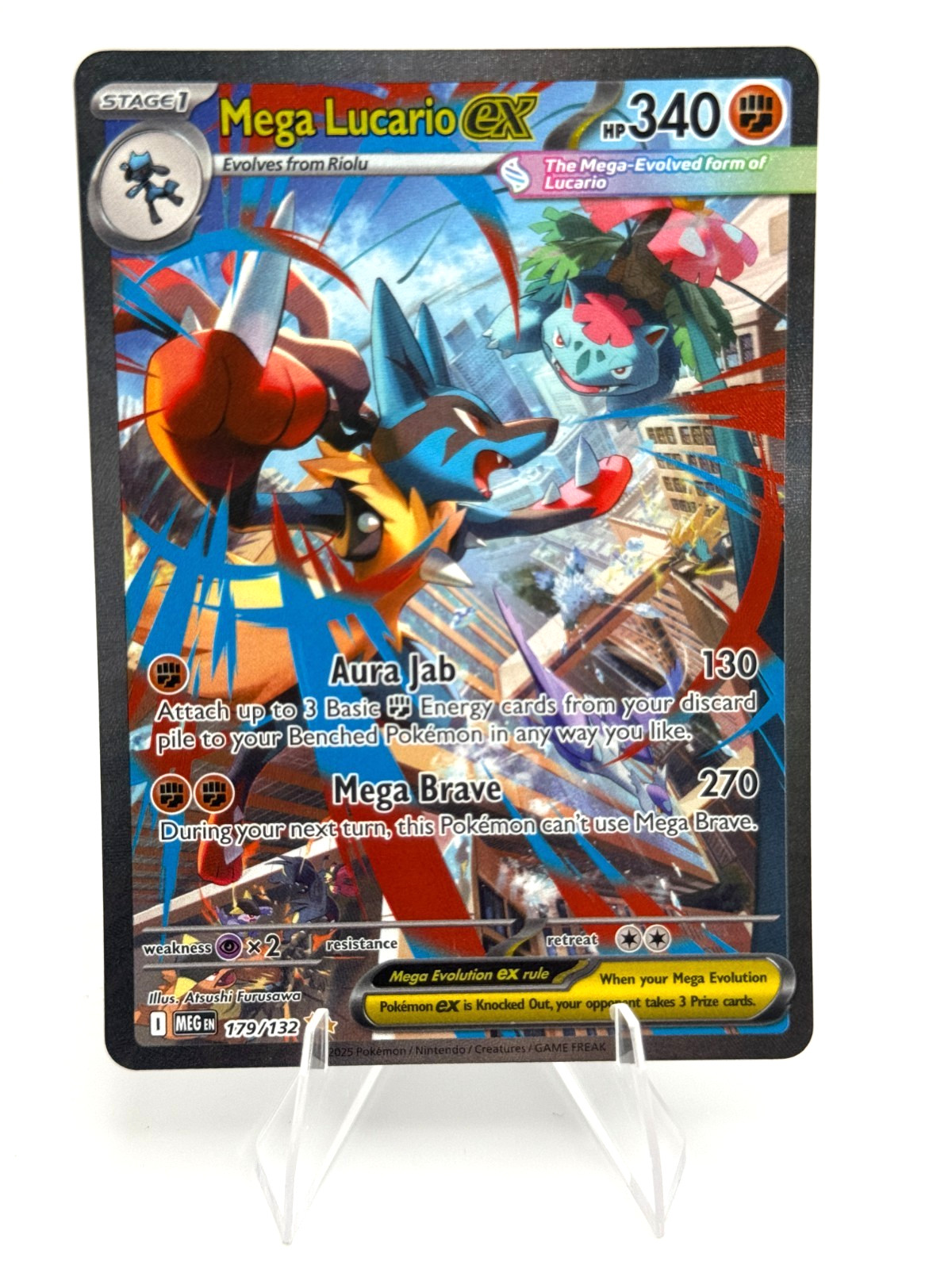 Pokemon Mega Lucario ex Special Illustration Rare Mega Evolution 179/132