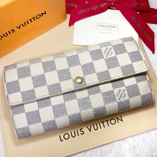 Louis Vuitton Portefeuille Sarah Damier Azur Card Holder 10 Slots