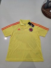 Colombia Team Jersey Training Football Soccer Polo Adidas Kids Size 26 ig93