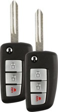 Discount Keyless Replacement Uncut Car Remote Fob Key Combo Set of 2
