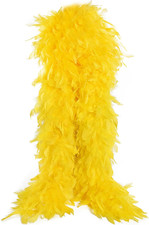 Chandelle Feather Boa 19 Color-38g/55g100g 2Yard Dancing Yellow