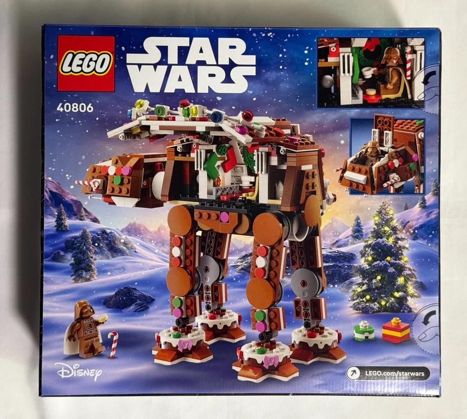 LEGO Star Wars Gingerbread AT-AT Walker Set 40806 Christmas Gift 2025 in stock - Image 2 of 4