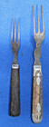Lot of 9 VTG Forks Civil War Era Primitive 8-3 Tine & 1-4 Tine Wooden Handles — photo 8