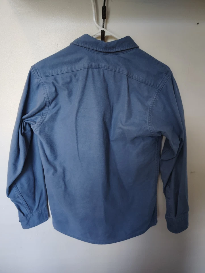 Camisa de tela vintage L Bean Chamoms talla 12 denim abotonada Foto 2 de 3