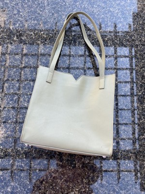 PIXIE MOOD Alicia Sage Green Vegan Leather Tote Bag - 11'' x 11'' x 3.5