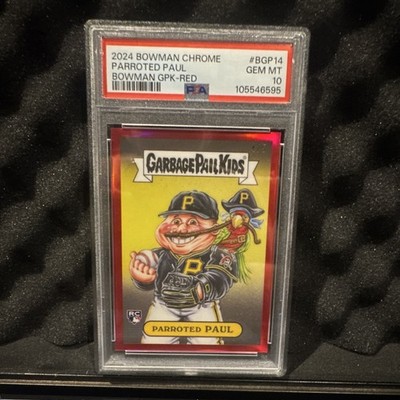 2024 Bowman Chrome Parroted Paul Bowman GPK Red 1/5 Grade 10