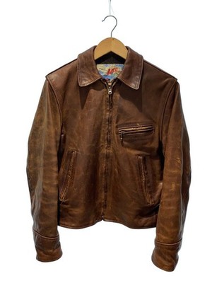 Aero Leather Highwayman Brown Leather Jacket 36 Used in Japan