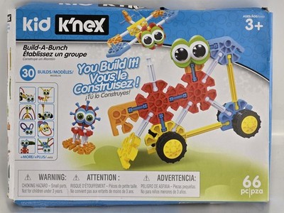 NIB SEALED KID K NEX Build-A-Bunch Building Set, 66 Pieces 30 Models STEM Toy 3+