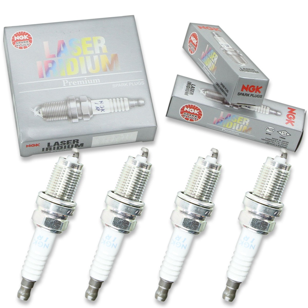 4 pcs NGK Laser Iridium Spark Plugs for 2003-2011 Honda Element 2.4L - ng
