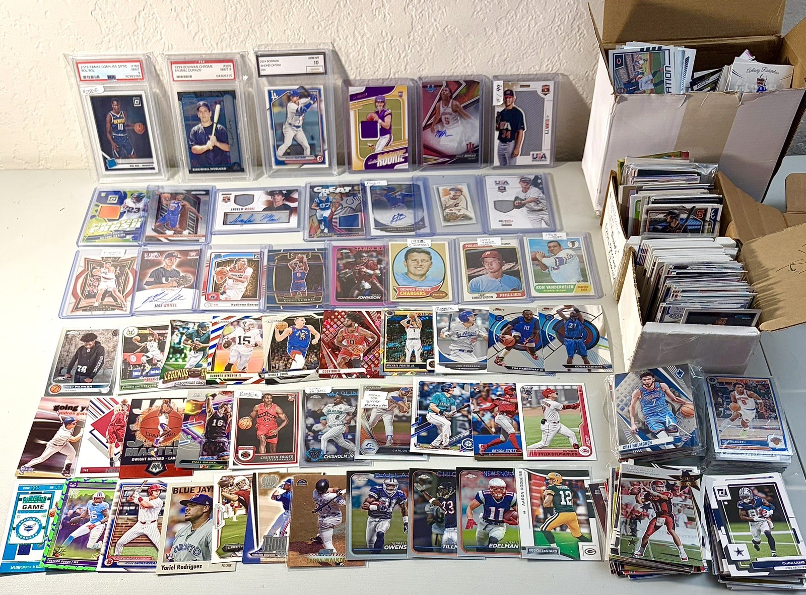 Huge Collection of Multi Sports Card Lot Autos Numbered Parallels RC PSA, Ohtani view 1