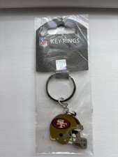 Aminco NFL San Francisco 49ers Helmet Keychain Keyring