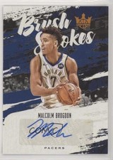 2019-20 Panini Court Kings Brush Strokes Citrine 39/49 Malcolm Brogdon Auto uk2
