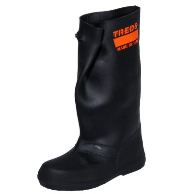 Treds 17853 17-Inch Lightweight Waterproof Rubber Overboot, XL (Size 15-16)