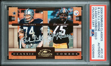 2008 Donruss Classic Combos Gold BOB LILLY & JOE GREENE Signed Card PSA/DNA Slab