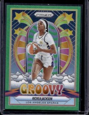 Rickea Jackson 2025 Panini Prizm WNBA #6 Groovy Green Prizm
