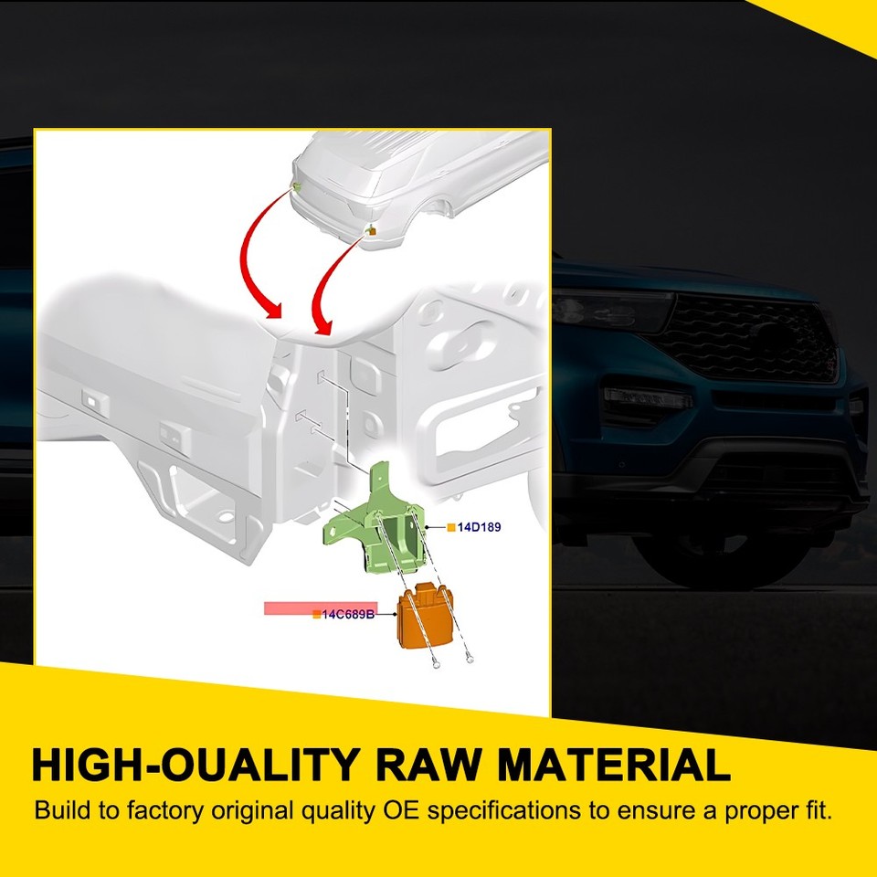 Sensor Radar Punto Ciego Trasero HC3T-14C689-AC Para Ford F-150 Y F-250 2017-2018 (Reacondicionado)