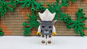 ( S5 / 4 / 3 ) Lego Legends of Chima loc058 Eris - Silver Outfit no Wings 70128