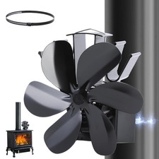 Magnetischer Kaminventilator 6 Klingen Verstellbarer Sockel