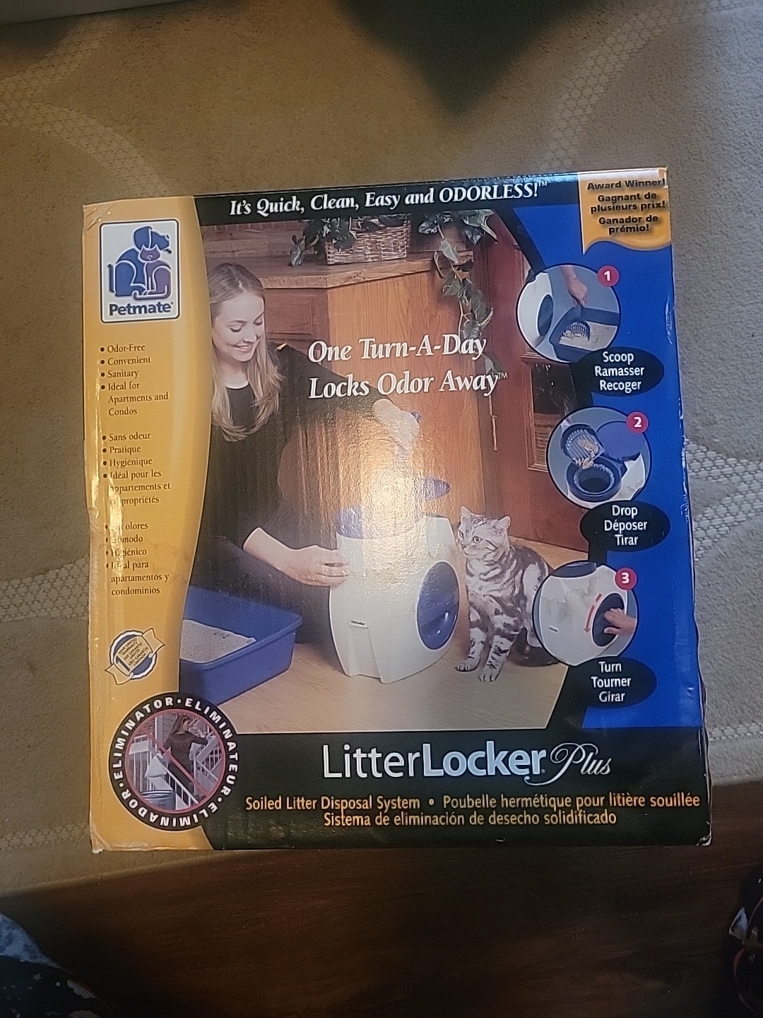 Petmate litter locker Plus Pet Waste odor free storage syste