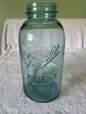 Vintage HTF BALL BLUE Mason Canning Half-Gallon Jar (64oz) (1900 - 1923)