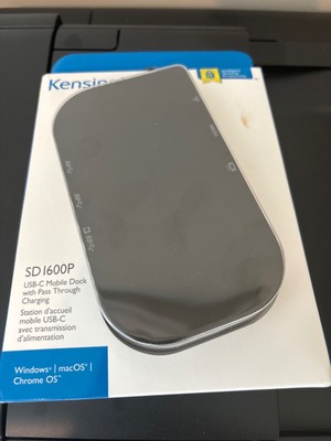 Kensington SD1600P USB-C Travel Dock with Pass-Through USB-C K33968 902-1398-03