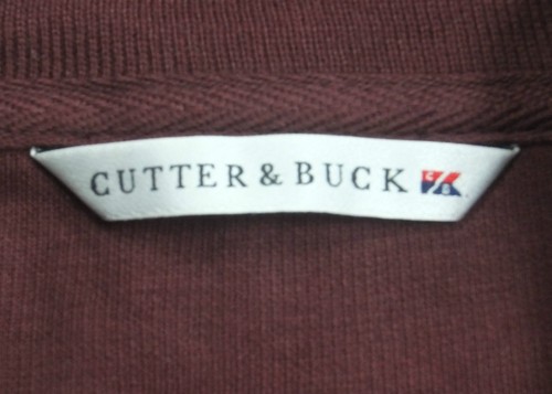 Mens JUMPER 1/4 Zip SSWEATER Pullover CUTTER & BUCK Burgundy Jumper SMALL - Picture 5 of 10