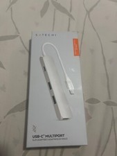 NEW Satechi ST-CMAS USB-C Multi-Port Slim Adapter w/ Charging Port UNOPENED