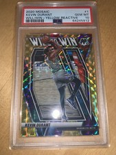 2020 Mosaic Kevin Durant Will to Win Yellow Reactive /99 PSA 10 Nets