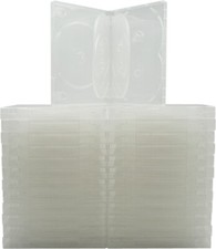 25 7 Disc Capacity Clear DVD Boxes Cases Multi Replacements 22mm DV7R22CLWT