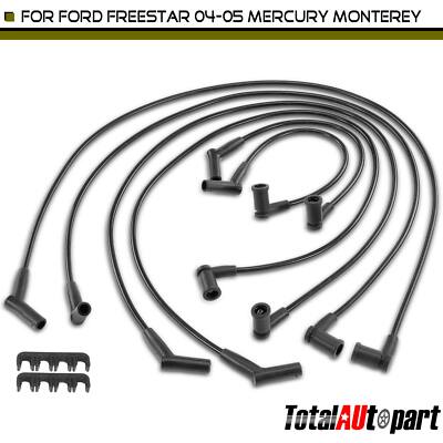 6x Spark Plug Wire Sets for Ford Freestar 2004-2005 Mercury Monterey 04-06 8mm