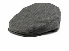 Born to Love Boy's Pinstripe Driver's Cap, Grey, XX-Large 58 cm 8 yrs and up