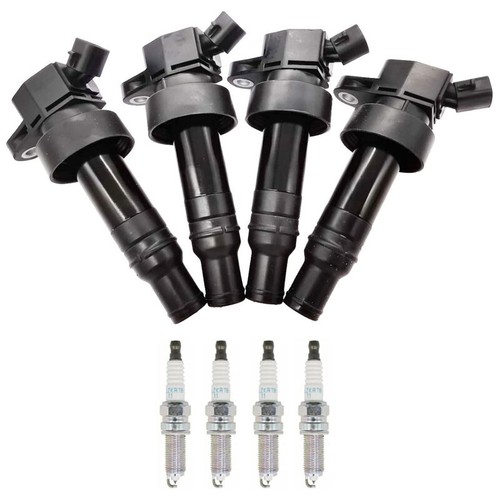 4x Ignition Coils + 4x Spark Plugs For 20122019 Hyundai Accent Kia Soul Rio 1.6 eBay