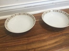 VTG. SET OF 2 Made in CZECHOSLOVAKIA serving bowls 7.5X1.75'' BOWLS PORCELAIN