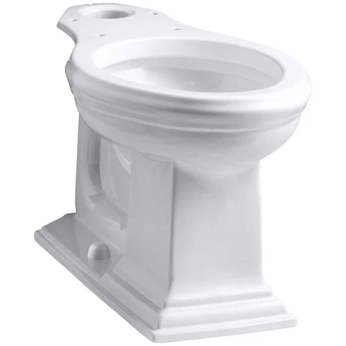 KOHLER Elongated Toilet Bowl Memoirs Comfort Height 1.28 GPF Terraced Edge White