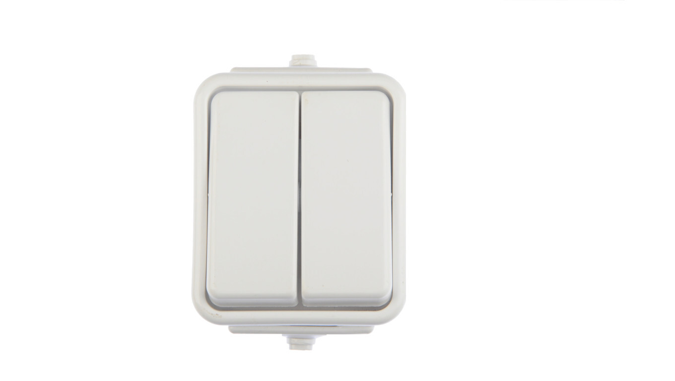 Cedar Hermetic IP44 candlestick switch 10A white WNt-500C01 WNT500C01 /T2UK