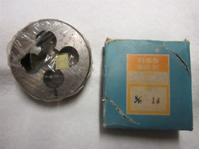 9/16-14 Thread Adjustable Round Die 2'' Outside Diameter High Speed Steel
