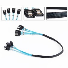 4 SATA 7pin to 4 SATA 7pin Target SSD Hard Disk Data Server Raid Cable 50CM 0.5M