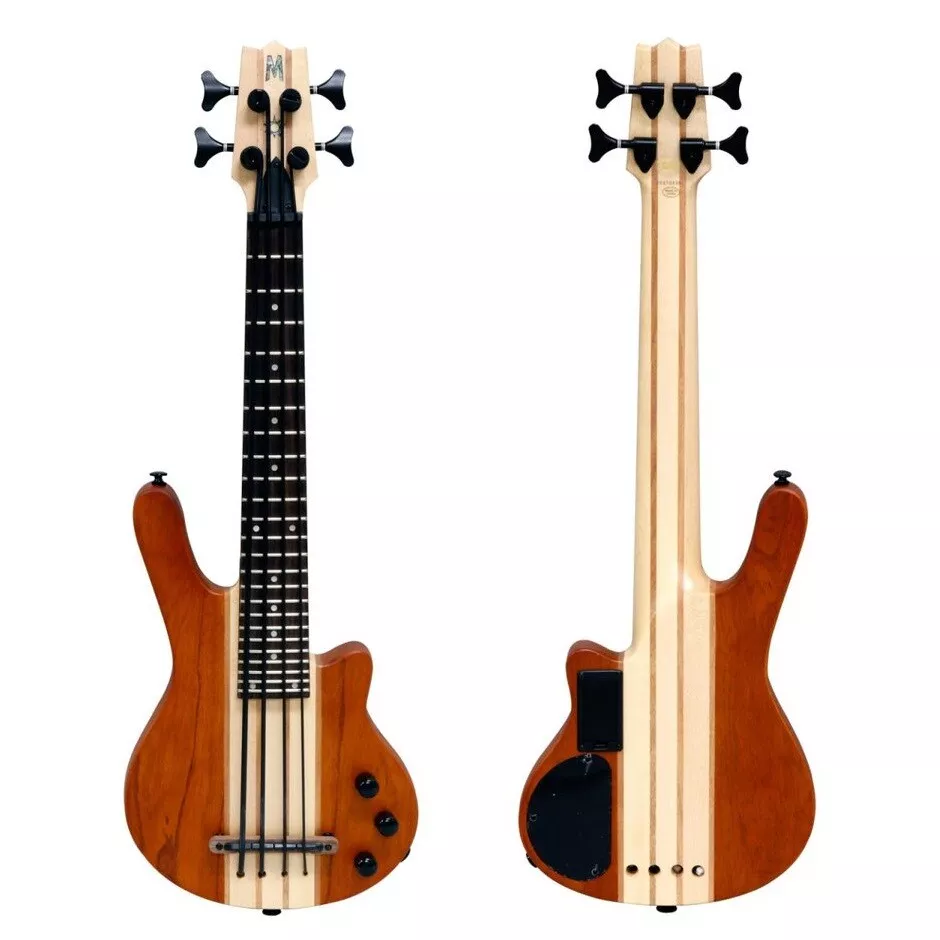 Mahalo MEB1PRO TBR 4 String Electric Ukulele Bass Transparent