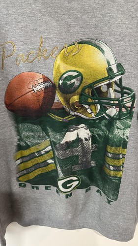 Lee Sport Grey Green Bay Packers Sweatshirt NFL Size XL Gold Embroidery - Picture 8 of 12