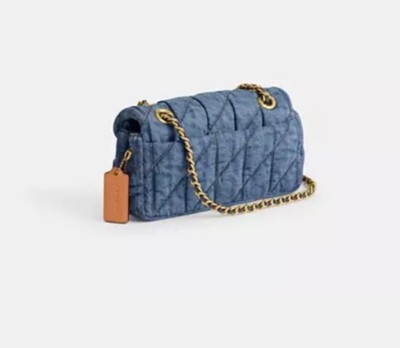 ❤️Coach Tabby CR701 Denim Brass/Indigo Shoulder Bag 20 With