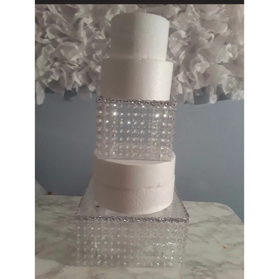 16inch Square Cake Stand with Led light - Image 3 of 4